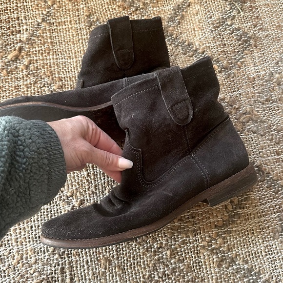 Isabel Marant Jenny Grey suede boots / booties - Picture 6 of 8